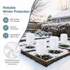 5pcs Frost Protection Cover Set,Suitable for Cold Weather Gel Clothes,Plant Winter Frost Protection Cover, Fabric Drawstring Cold Insulation Bag
