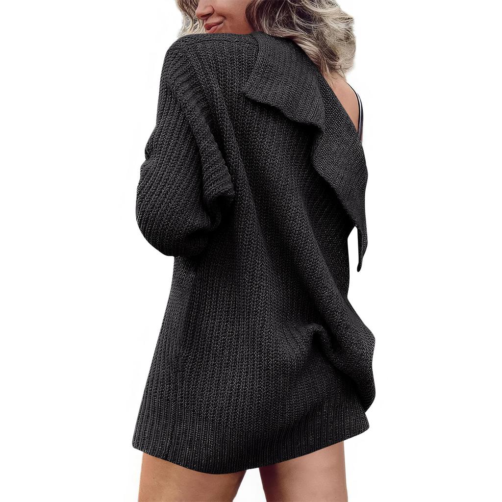 Women's Cardigan Sweater Button-Down Long Sleeve Oversized Knit Cardigans