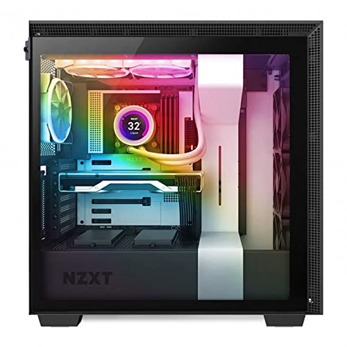 NZXT KRAKEN Z-Serie Wasserkühlung CPU-Kühler Ausgestattet mit 2 14-cm-Lüftern mit 2 140-mm-KRAKEN [Z63 Weiß] RL-KRZ63-RW [Ausgestattete Lüfter]