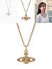 Elegante e Lussuosa Collana di Saturno per Donna Design Geometrico Con Scintillanti Diamanti Intarsiati