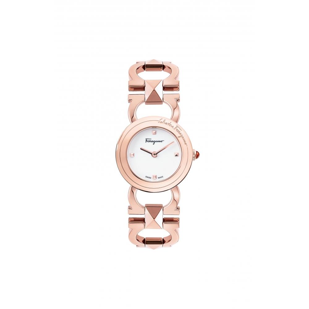 

Salvatore Ferragamo Ferragamo Женские кварцевые часы золотого тона 25 мм SFMI00322 розовое золото