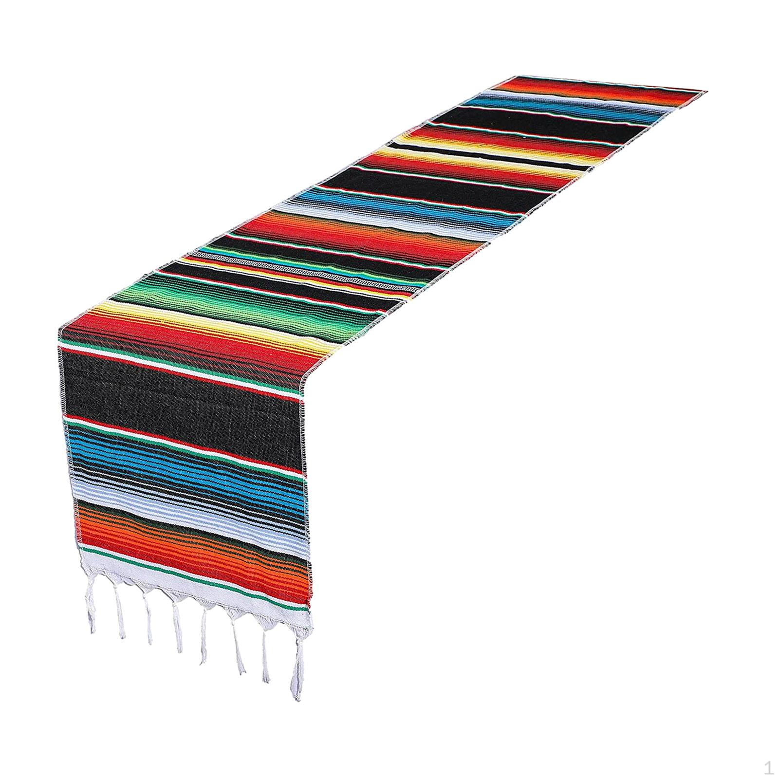 

8 шт. Мексиканские настольные дорожки с бахромой 5x84 дюйма для украшения свадебных вечеринок