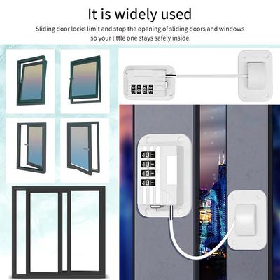 Children's Limit Positioning Password Lock Window Lock Refrigerator Password Lock High-rise Anti-fall Safety Lock Protection