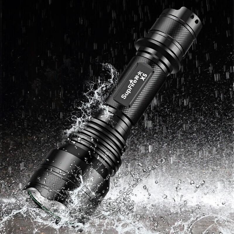 SupFire X5 Rechargeable Super Bright LED Flashlight
