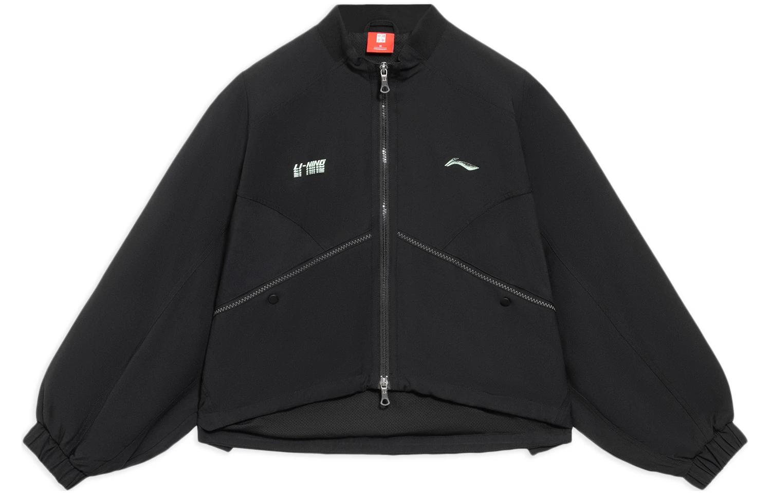 Li Ning Jackets Women s Black Stand Collar Moderate Other AFDS210-2 XL