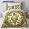 HarryPotter Pattern Bedding Quilt Set Quilt Cover Pillowcase Home Decoration Birthday Gift (1 * Duvet Cover + 2 * Pillowcase, Without Core)