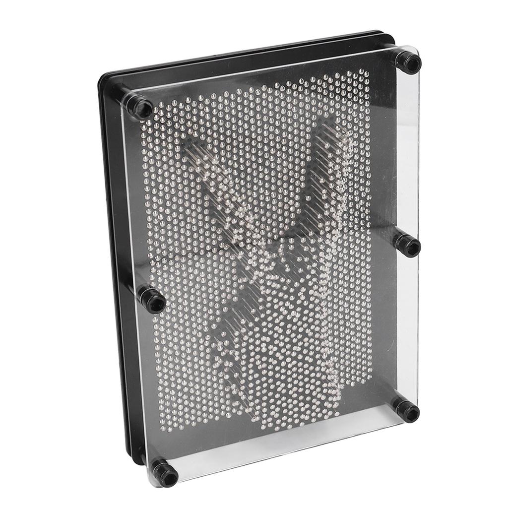 3D Pin Art Board Toy Hand Sensory Silver Large Size 3D Pin Sculpture Board for Children Adults