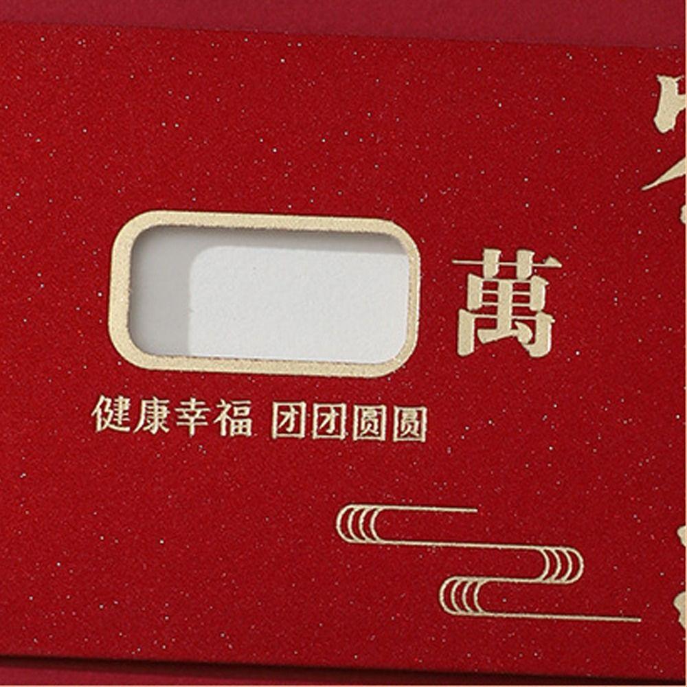 6pcs Blessing New Year Red Envelopes Traditional Red Packet Wedding Money Pocket  Celebration Party