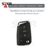 TPU Car Flip Key Case Cover Shell For VW Volkswagen Golf 7 MK7 Tiguan MK2 For Seat Ateca Leon FR Ibiza For Skoda Octavia Kodiaq