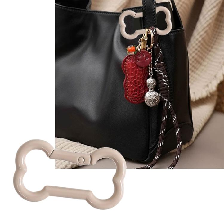 Zinc Alloy Bone Keychain Decoration Spring Operated Clasp Available In 6 Playful Color Options