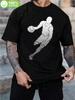 & WoBasketball Graphic T-shirt - 100% Cotton Drop Shoulder Short Sleeve