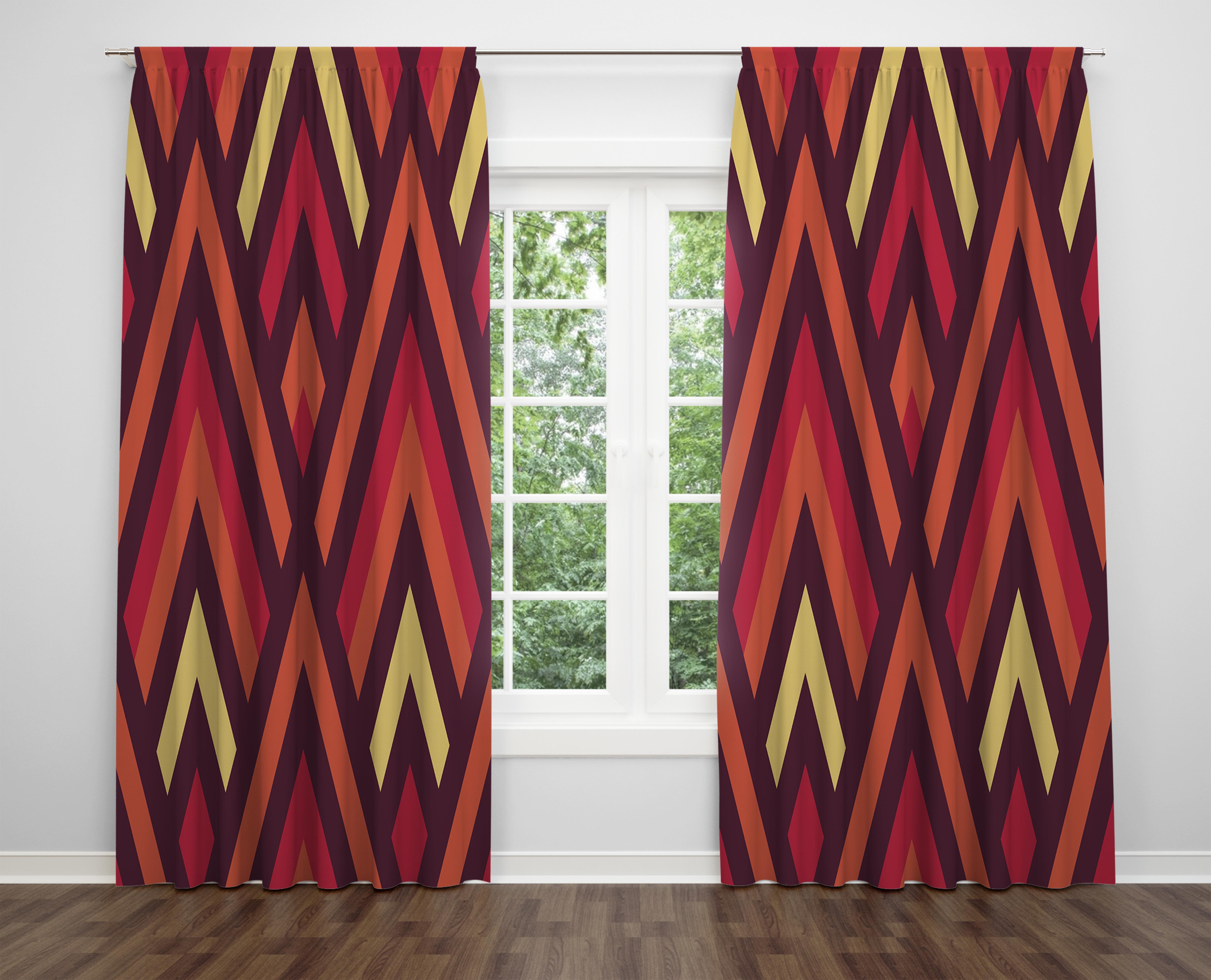 

Декоративний дизайн, високоякісна бавовняна тканина, ви можете вибрати одну або подвійну фіранку з крила 1 piece різнокольоровий