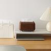 1Pcs with Spring Inside Tissue Box Large Capacity Napkin Dispenser Tissue Storage Box Shell Wood Grain Plastic Paper Box Holder