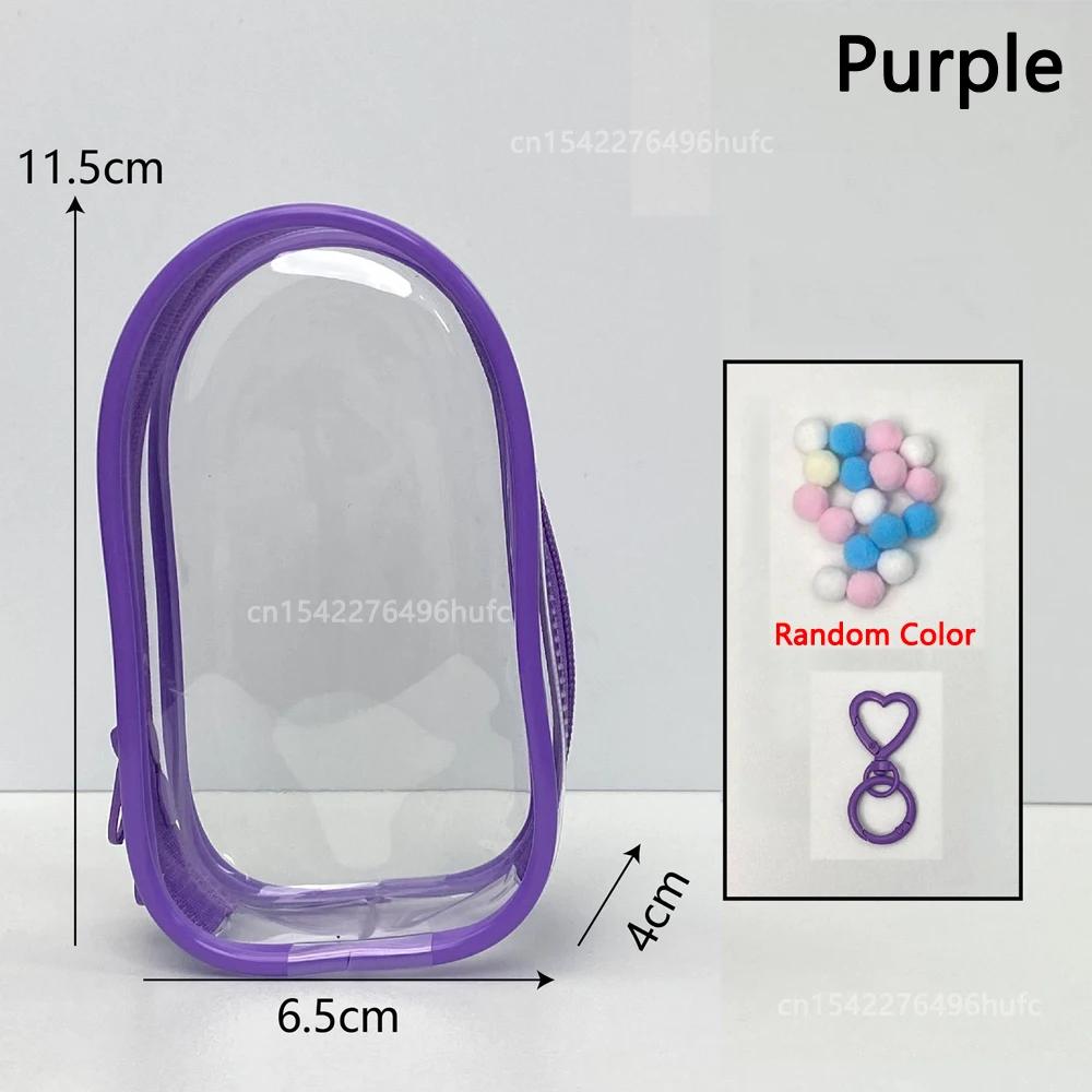 

Labubu Mini 4.0 Transparent Protector Case Display Bag For Labubu V1 V2 V3 V4 Storage Bag Doll Outfit Accessories Only Case No Doll
