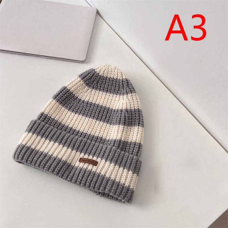 Knit Beanie Hat Women Men Elastic Winter Warm Brimless Hat Outdoor Coldproof Skullcap Bonnet