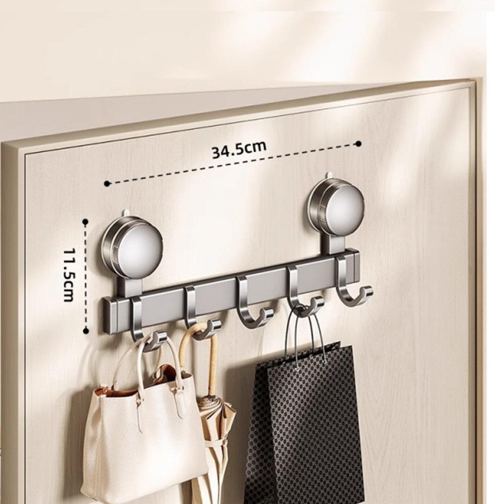 

Крючки-присоски из алюминиевого сплава, экономящие место, вешалки для полотенец и ключей, крючки для одежды для ванной комнаты, ванная 5 Hooks