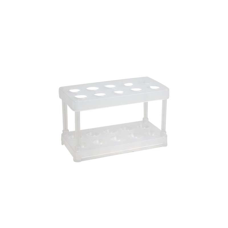 Qinghua J02306 Multifunctional 9-Hole Plastic Test Tube Rack for Chemistry Labs