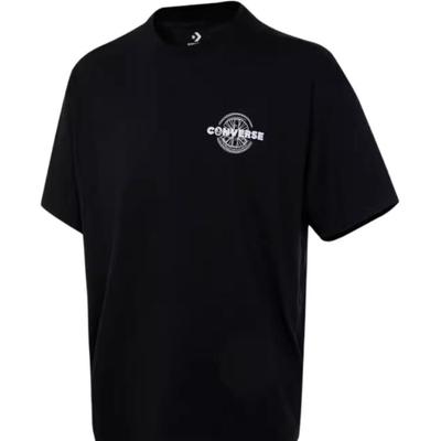 T Shirts Men's Black Crew Neck Moderate Straight Fit 10025241-A01
