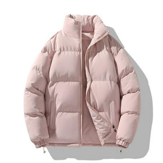 JSEN Trendy Cotton Stand Collar Down Jacket for Men & Women - 2025 Winter Warm Casual Couple Jacket.