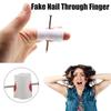 1PC Fake Nail Through Finger Prank Toy Kids Novelty Magic Friend Halloween Scare Trick Joke Toy Practical Fool Gags Party Games
