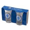 Chelsea FC Crest Shot Glass Set (Pack of 2)