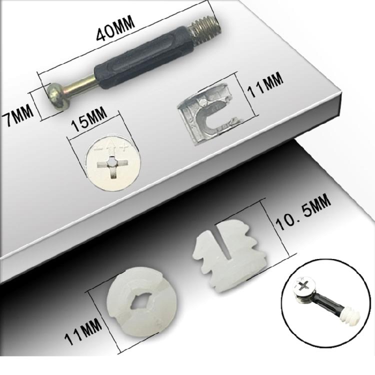 Innovative Eccentric Wheel Fixer Connectors Enhances Stability and Easy Maintenance in Home Furniture 20PCS