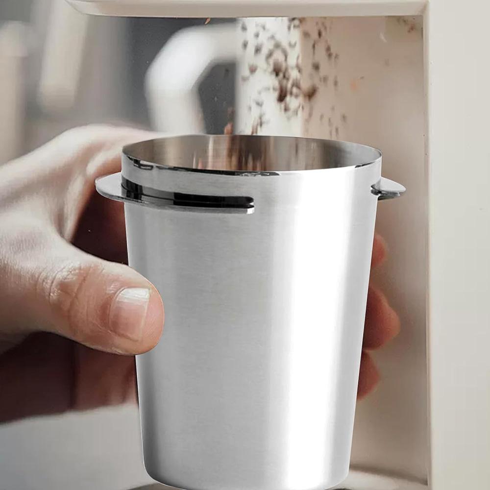 304 Nerezová ocel Nádobka na dávkování kávy na espresso šálek šálek na dávkování kávy Hrnek na šňupání zrnek pro kávovar na espresso