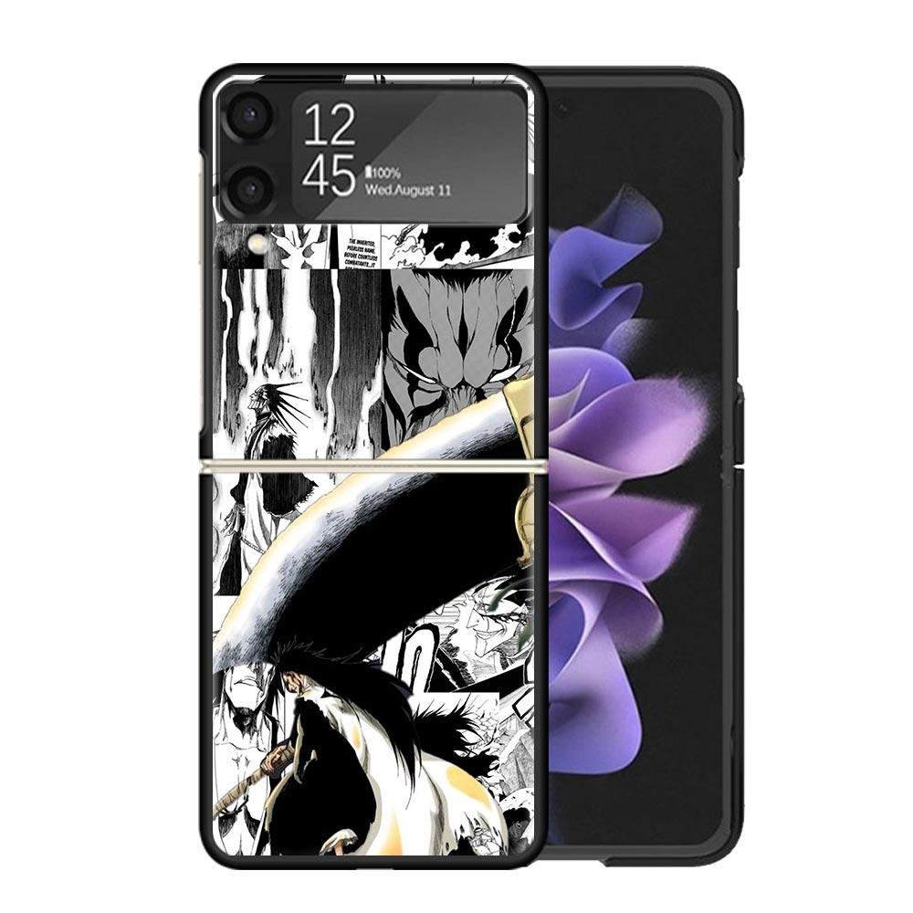 Zaraki Kenpachi Bleach Cases For Samsung Galaxy Z Flip 4 5 6 7 3 Z Flip7 Flip6 Flip4 Flip5 Flip3 5G Hard Shockproof Fundas Cover