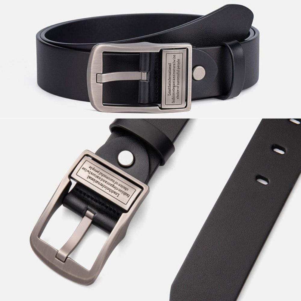 Luxury Design Business Leather Belt Versatile Trouser Dress Belts Retro Waist Strap