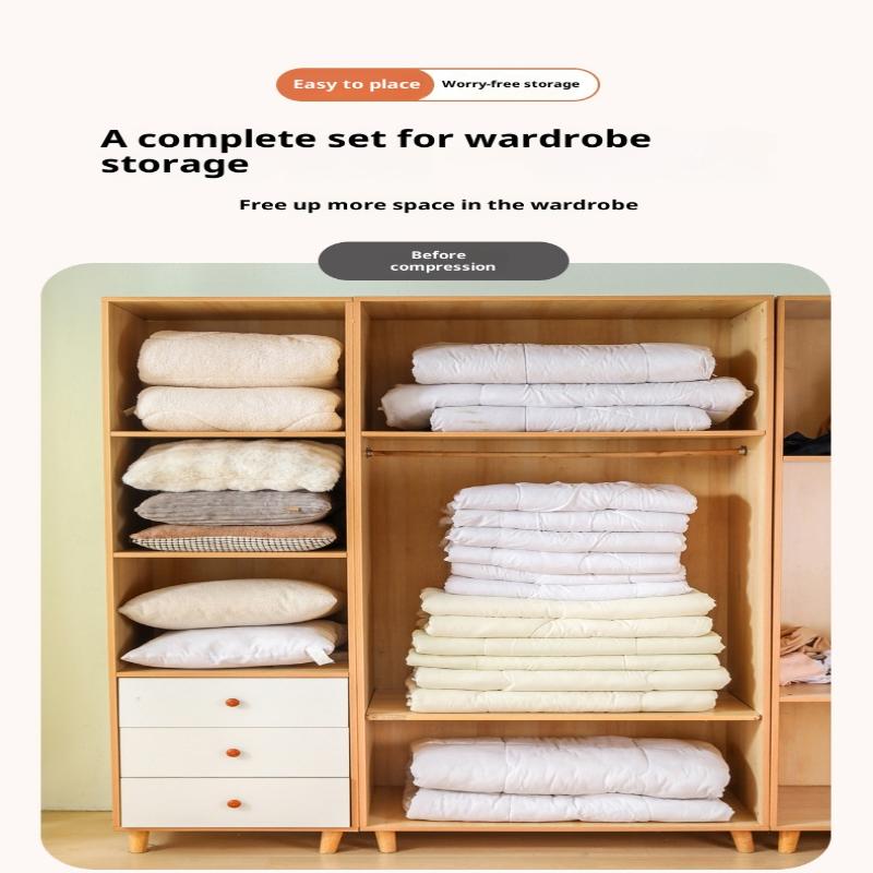 Vacuum Storage Bags Travel Reusable Organizers Vacuum Sealer Bags For Clothing Compressed With Pump