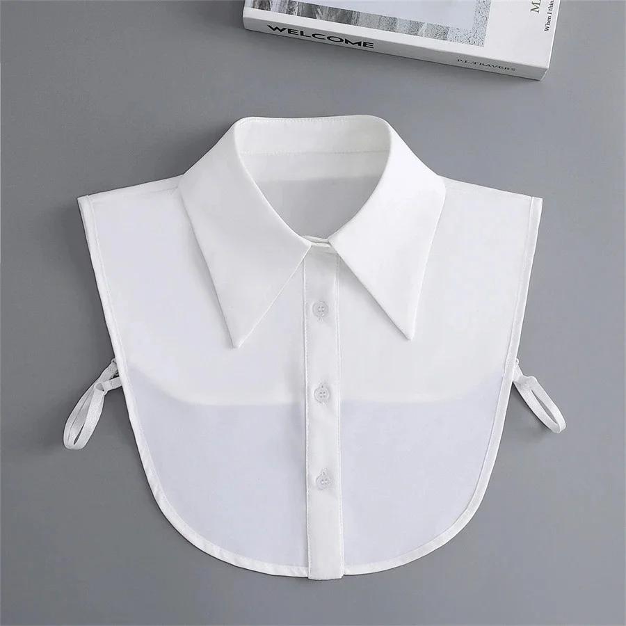 Hollow Lace Chiffon Doll Cotton Fake Collar Blouse Sweater Detachable Shirt Collar False Collar Lapel Women Top Collars Decor