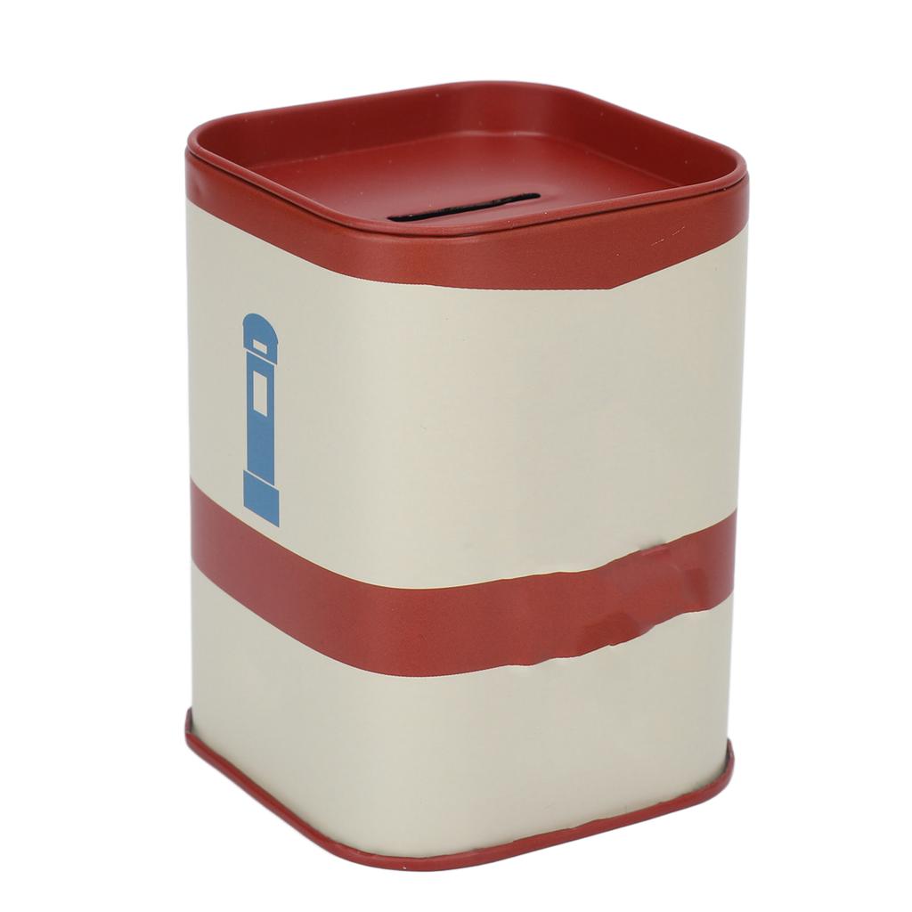 Blade Disposal Case Iron Detachable Cover Large Capacity Waste Blades Storage Box for Barber Shop Red