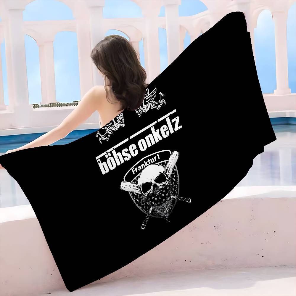 Band B-Bohse O-Onkelz Microfiber Blanket Quick Drying Beach Towels Oversized Printing Super Absorbent Pool Towel Blanket