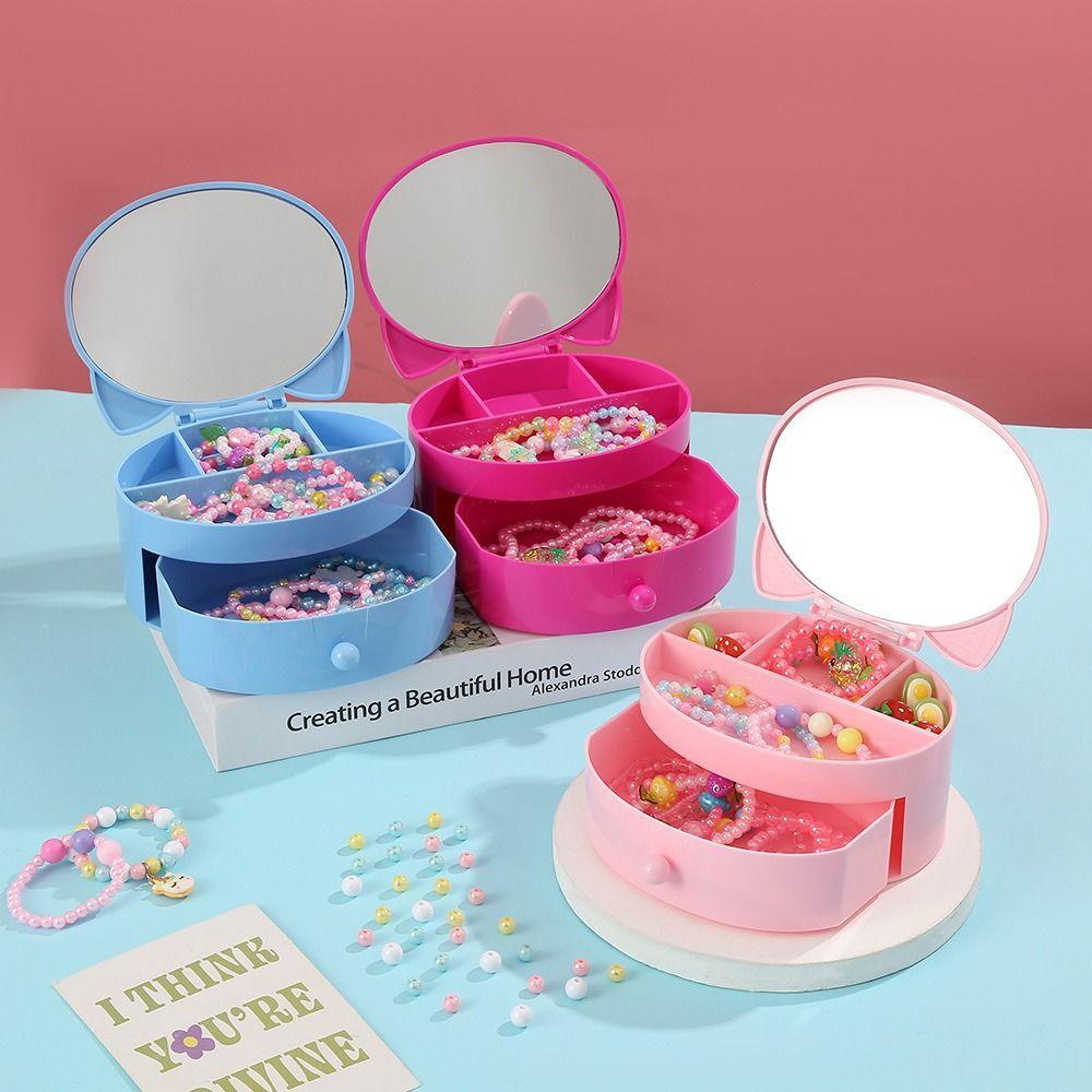 Drawer-style Cat Jewelry Box Cute DIY Display Box Double-layer Storage Box  Storage Organize