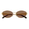 Coach 7192D C Logo Metal Irregular Shape Sunglasses Unisex sunglasses Gold 0HC7192D-944113