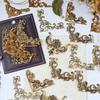 Journamm 96Pcs/4pack Vintage Corner Decoration Sticker Paper Material for Scrapbooking Junk Journal Diary Collage Decor Supplies