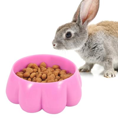 Plastic Oversize Durable Flower Food Feeding Bowl Feeder for Small Pets Hamster Rabbit Chinchilla