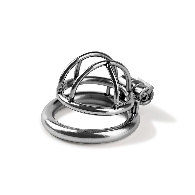 MoDi Kleines Penisschloss für Männer, Peniskäfig aus Edelstahl, Keuschheitsgürtel, Penisschloss, erotische Bondage, Treue für den Ehemann, großer Peniskäfig aus Metall