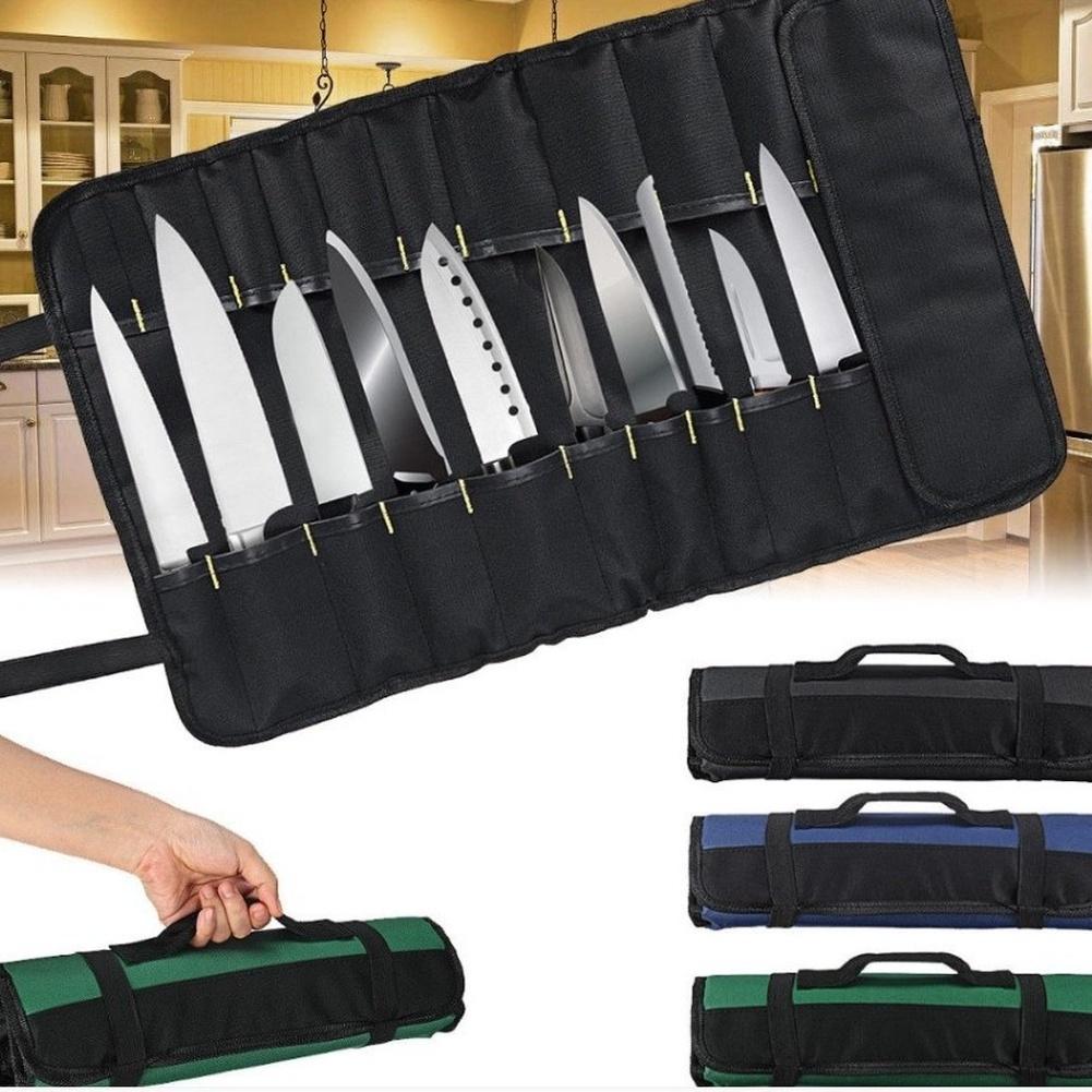 Kitchen Tool Carrier Cutlery Roll Bag For Professional Use Kitchen Tools Organizer Bag Professional Chef Organizer