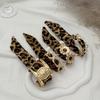 2026 Leopard Print Silk Scarf Cuff Bangles Polka Dot Ribbon-Wrapped Metal Wide Bracelet Retro Adjustable Ethnic Style Wristband