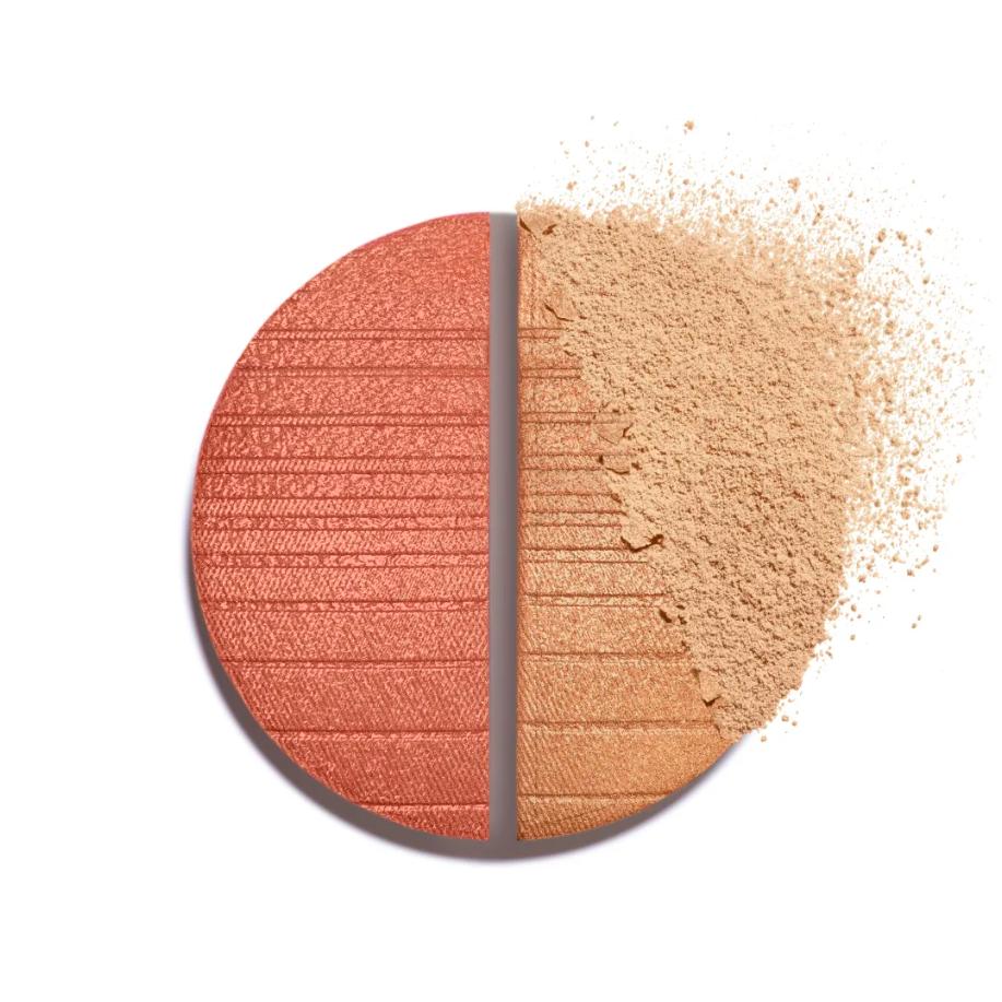 CHANEL Les Beiges Healthy Golden Glow Powder Exclusive Creation – Illuminating Powder Duo (Aurore)