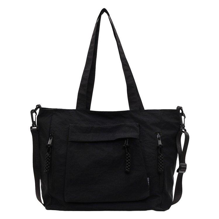 Fashion Casual Canvas Tote Bag Women's New Style Trendy All-match Large Capacity Underarm Bag Commuter Shoulder Bag