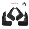 4PCS Flexible ABS Car Mud Flaps Splash Guards Fender for Volkswagen VW ID.4 CROZZ ID.6    Front and Rear Mudguards