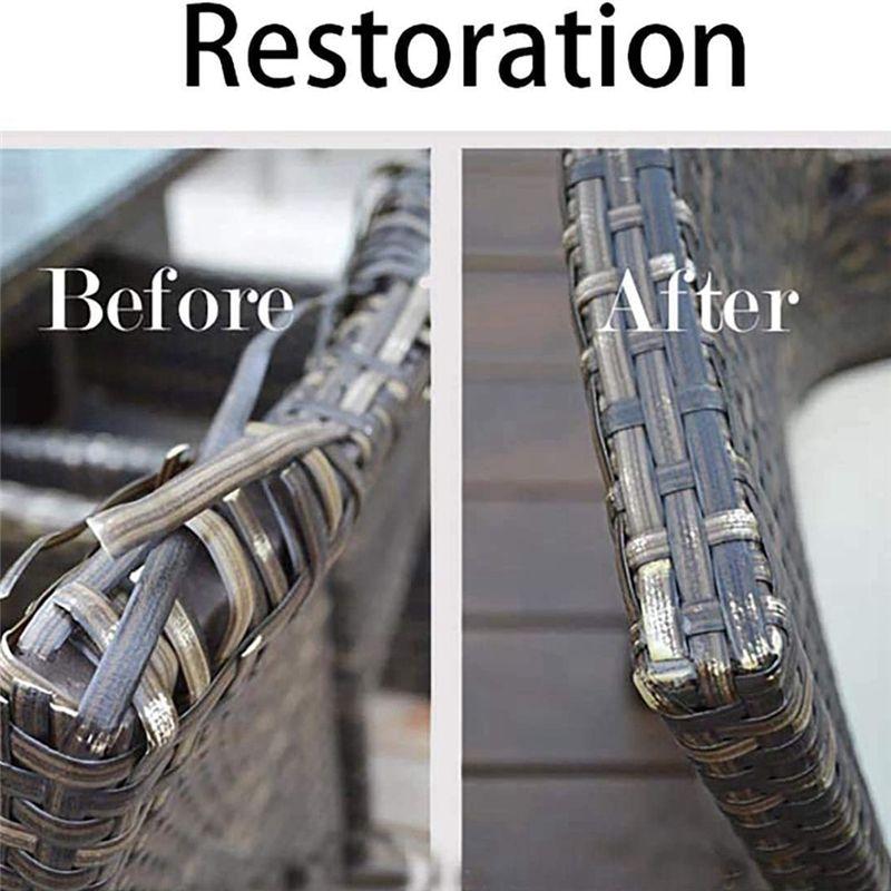 Good-Coffee Gradient Flat Synthetic Rattan Repair Material Rattan Wicker Repair Kit For Knit And Chair Table Furniture Repair