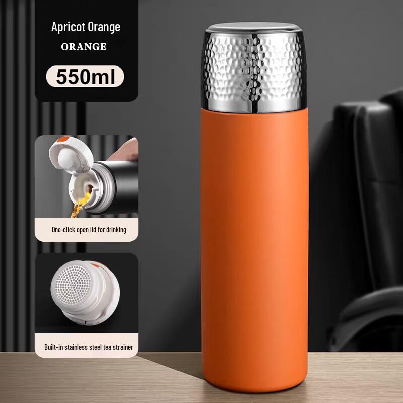 Shangqi Hammered Stainless Steel Tea Infuser Thermos