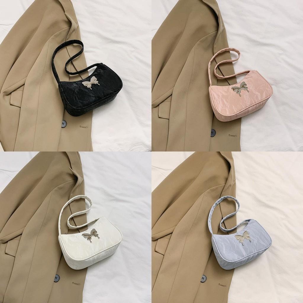 Chic Summer 2024 Fashion Butterfly Single Shoulder Bag For Women Trendy Street Pu Leather