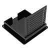 Black Sticky Note Holder 3x3 Inch Sticky Pads Dispenser Compact Notes Organizer  Home Storage
