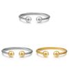 Titanium Steel Ladies Bracelet With Slanted Wire Design For Gift And Fashion
