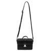 Premium sense PU leather hard box small square bag men's design sense trendy messenger bag boys commuter shoulder bag
