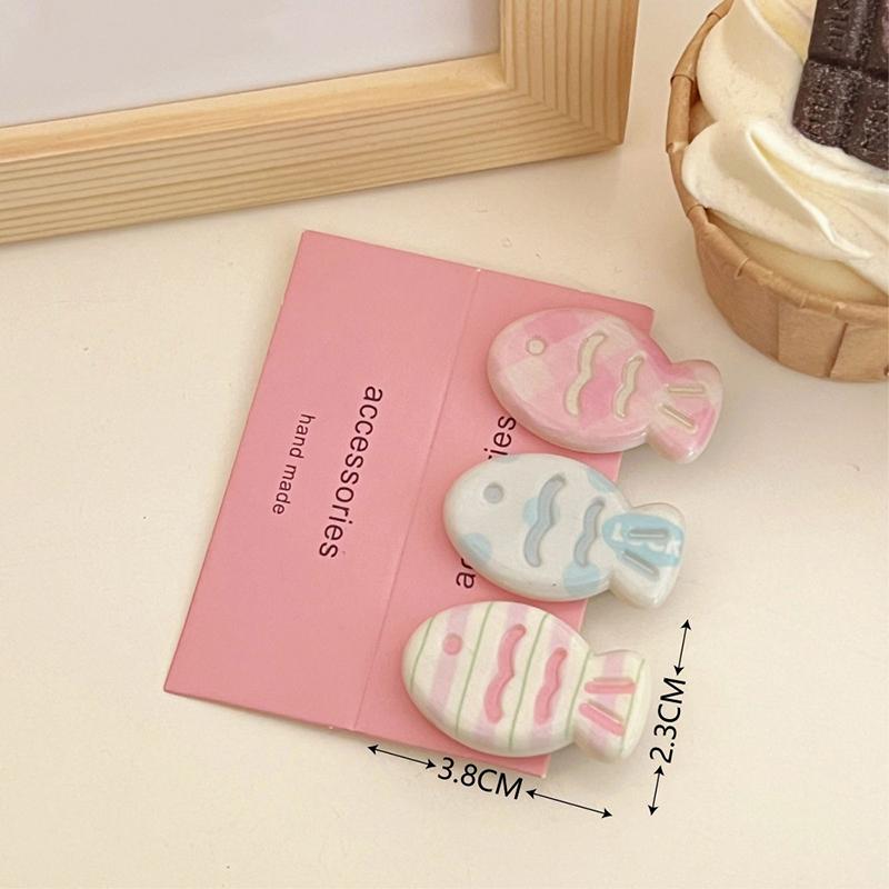 Colorful Little Fish Hair Clip Set Sweet and Girlish Cute Bangs Side Clips Versatile Student Hairpin Cartoon Hair Accessories